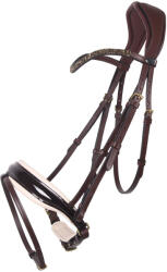 QHP Lovagló zablák nagyló barna|bézs