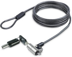 StarTech. com NANOK-LAPTOP-LOCK kábelzár Fekete, Ezüst 2 M (NANOK-LAPTOP-LOCK)