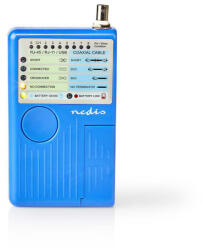 Nedis NWCTM100BU UTP/STP kábel teszter Kék (NWCTM100BU)