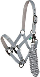 AMIGO Lóvezető és kötél szett Amigo Newmarket COB szürke