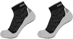 Salomon Мъжки чорапи Salomon Ultra Quarter 2 Pack Running Socks Mens - Black/Grey