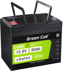 Green Cell LFPGC12V80AH Lítium-vas-foszfát (LiFePo4) 12, 8 V (LFPGC12V80AH)