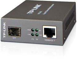 TP-Link MC220L hálózati média konverter 1000 Mbit/s Multi-mode, Single-mode Fekete (MC220L)