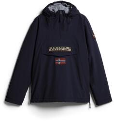 Napapijri Men's Rainforest Water Resistant Hooded Long Sleeve Rain Anorak - Navy