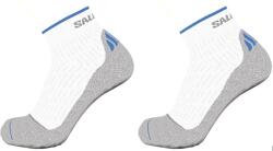 Salomon Мъжки чорапи Salomon Ultra Quarter 2 Pack Running Socks Mens - White/Grey