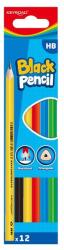 Keyroad Grafitceruza, HB, háromszögletű, 12 db/bliszter, Keyroad, vegyes színek (KR972792) - mystock