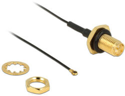 Delock 0.2m, RP-SMA/MHF IV koax kábel 0, 2 M MHF IV / HSC MXHP32 (12460)