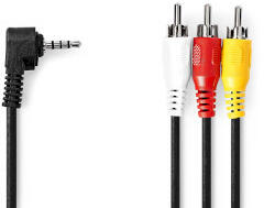 Nedis CVGL22400BK20 audio kábel 2 M 3.5mm 3 x RCA Fekete (CVGL22400BK20) - compzone