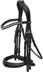 Schockemöhle Milton anatómiai lovagló zablája COB fekete|szürke