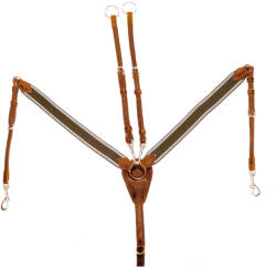 SUPREME Két rétegű bőr póráz Supreme UKE póni barna