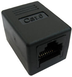 VALUE RJ-45 Modular Coupler, Cat. 6, unshielded, black (21.99.3001)