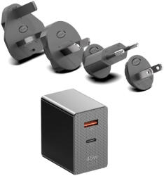 BTI Wallmount GaN 45W USB-C Adapter Beltéri Fekete (AC-GAN45W-BTI)