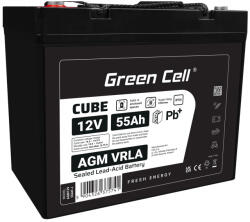 Green Cell AGM12V55AH-J Zárt savas ólom (VRLA) (AGM12V55AH-J)