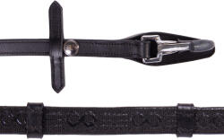 PRESTEQ Patkószíj ló számára klipszel és megállítókkal nagyló fekete|szürke