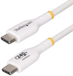 StarTech USB2EPR2MW USB kábel USB 2.0 2 M USB C 0, 48 Gbit/s 240 W Fehér (USB2EPR2MW)