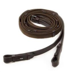 Schockemöhle Bőrkantár horoggal és tüskés rögzítéssel Schockemöhle Web lovak számára XFS barna|szürke