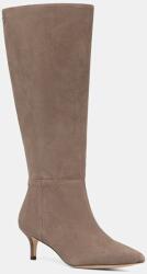 Lauren Ralph Lauren csizma velúrból Mckay Tl Hl bézs, tűsarkú, 802967811006 - bézs Női 37.5