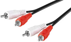 Goobay 50028 audio kábel 1, 5 M 2 x RCA Fekete (50028)