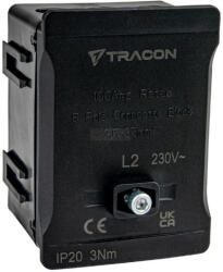 Tracon Fővezetéki sorozatkapocs, plombálható, fekete (FSK35F)