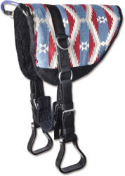 WALDHAUSEN Nyereg nélküli lópadló Waldhausen Bare-Back-Pad nagyló kék|vörös