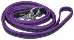 KARLSLUND Hosszú zablás kötél ló számára fonott gumiból Karlslund 250 CM lila|színes