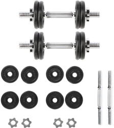 HMS Öntöttvas kézisúlyzók 2x7 kg HMS SG02 fekete|szürke
