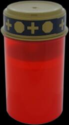 Temetői LED gyertya piros időzítővel