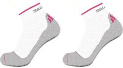 Salomon Дамски чорапи Salomon Ultra Quarter 2 Pack Running Socks Womens - White/Pink