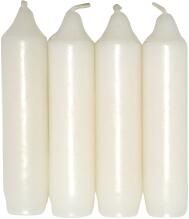  Karácsonyi gyertya (4 db/csomag) fehér