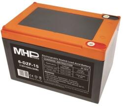 CARSPA MHPower 6-DZF-15 Traction zselés akkumulátor 12V/15Ah, D1 kapocs - M5, mélyciklus 6-DZF-15
