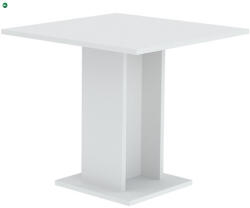INTERMEBLE Modern Étkező/Bisztro Asztal Fehér Színben. SORRENTO 80x80 cm