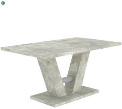 INTERMEBLE Modern Étkezőasztal Beton Színben. VESTA 137x90 cm