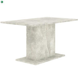 INTERMEBLE Modern Étkezőasztal Beton Színben. THEO 138x80 cm