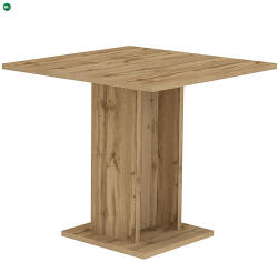 INTERMEBLE Modern Étkező/Bisztro Asztal Tölgy Színben. SORRENTO 80x80 cm