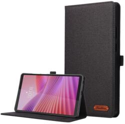  FABRIC Cu balamale husă pentru Lenovo Tab One / Lenovo Tab K9 negru