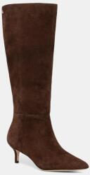 Lauren Ralph Lauren csizma velúrból Mckay Tl Hl barna, tűsarkú, 802967811004 - barna Női 37.5