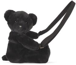 Doudou Jucarie de plus, Doudou, Ursulet, geanta crossbody, Negru, 30 cm (N00004377_001)