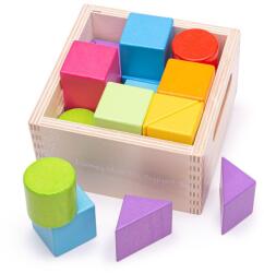 Bigjigs Toys Bigjigs Baby Primul set de cuburi din lemn 17 piese