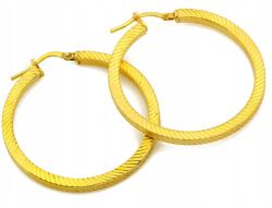 Lovrin Ezüst fülbevaló, aranyozott 925, elegáns, mart, karika, angol kapcsos, divatos