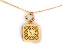 Lovrin Arany Nyaklánc 585 Áttört Négyzet Női divatos minta 14k ajándék