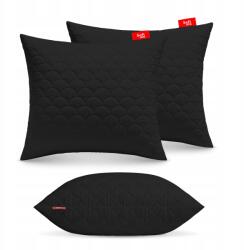 Softimi Antiallergiás Párna 2 Db 50X60 cm-es Szett, Steppelt Fekete Lengyel (2-PILLOW-50X60-BLACK)