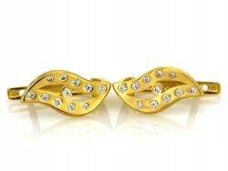Lovrin Női fülbevaló cirkónia kövekkel, 585 aranyból, angol kapcsos, 14 karátos