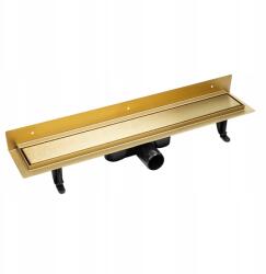 Laveo Fali Lineáris Lefolyó 100CM Arany Kétoldalas Panel Rozsdamentes Acél (COB G11D)