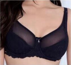 Lanny Mode Csipkés melltartó Lanny Mode Róża, félig merevítős, fekete, 90E
