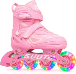 SUOTU Állítható görkorcsolya gyerekeknek 32-36 - Led kerekek, tripla védelem Suotu (S79)