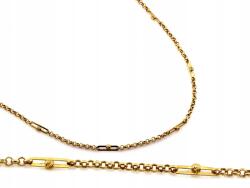 Lovrin Arany láncos nyaklánc 585 14kt kétféle szövésű, golyókkal, 4.95g (Lovrin)