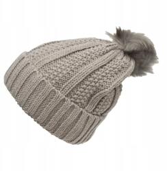  Meleg téli női sapka pomponnal, bélelt, rugalmas, vastag (Damska czapka zimowa ocieplana urocza pompon)