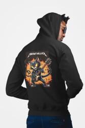  D&b Unisex Hoodie ZIPZN00013 Meowtallica Fekete-Méret 2XL