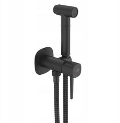 Laveo Falsík Alatti Bidé Csaptelep Zuhanyszettel Fekete Laveo (BAP 731P)