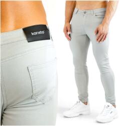  Karisto Szürke Rugalmas Pamut Férfi Farmernadrág 36-os méret